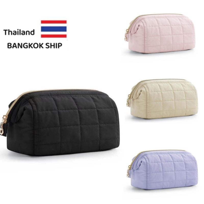 กระเป๋าใส่อุปกรณ์อาบน้ำและแต่งหน้า กระเป๋าเดินทางแต่งหน้า นุ่มเบา จัดระเบียบได้ดี พร้อมช่องเก็บอุปกรณ์อาบน้ำ