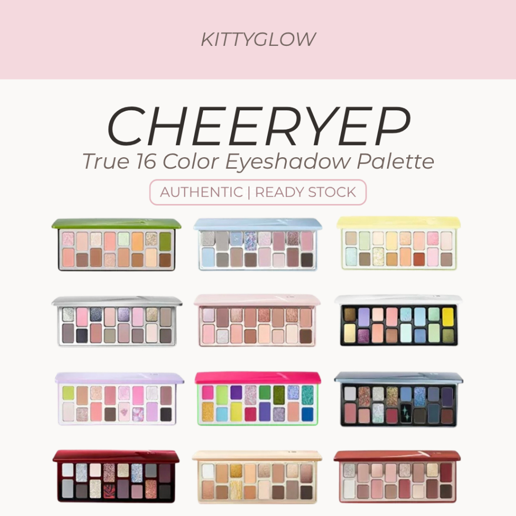 Cheeryep True พาเลทอายแชโดว์ 16 สี