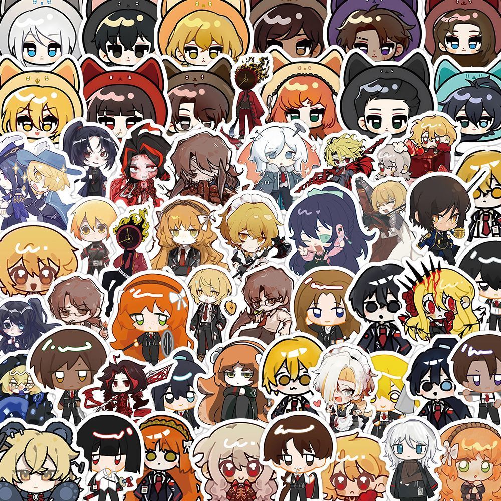 [GUYN] สติ๊กเกอร์ Limbus Sticker (60 แผ่น) Faust Brogue Company Border Bus Q Version Character Stick