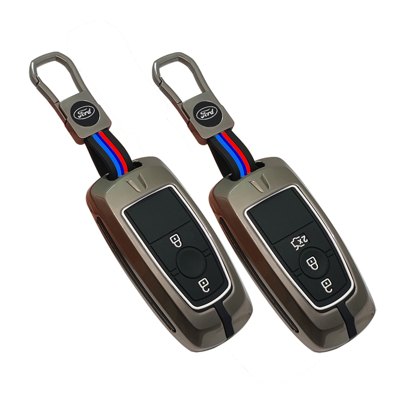 [ของขวัญหรูหรา] Ford Car Key Case Cover อุปกรณ์เสริมพวงกุญแจสําหรับ Ford Ranger EVEREST 2018