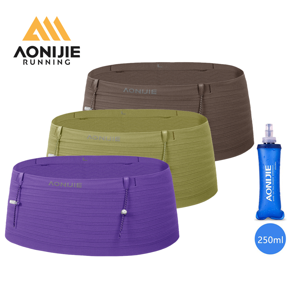 AONIJIE W8116N เข็มขัดวิ่งออกกําลังกายผู้หญิงและผู้ชายน้ําหนักเบา Hydration Wasit Pack สําหรับเข็มขัดหมายเลขการแข่งขันมาราธอน