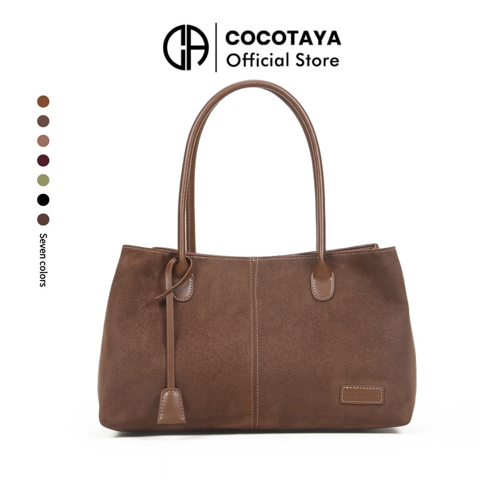 (COCOTAYA)  Bag กระเป๋าสุภาพสตรีสไตล์ใหม่ Retro กระเป๋าสะพายอินเทรนด์กระเป๋าถือ