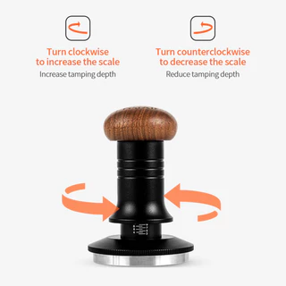 MiAir กาแฟ Tamper 51 มม./58 มม.SUS304 สแตนเลสปรับความลึก Ergonomic Handle กาแฟ Temper เครื่องมือกาแฟ