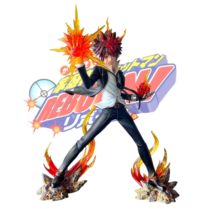 อะนิเมะ Katekyo Hitman Reborn Vongola Decimo Tsunayoshi Sawada PVC รูปปั้นของเล่นสะสม