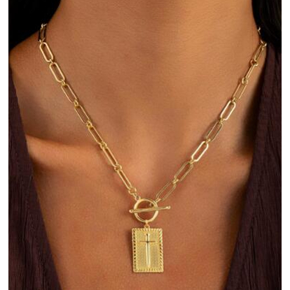 แฟชั่น Retro Cross สร้อยคอ Rhinestone Criss จี้สร้อยคอสําหรับผู้ชายและผู้หญิง Vintage เครื่องประดับของขวัญ