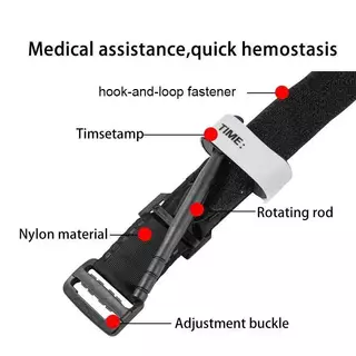 ชุดกู้ภัยตั้งแคมป์ 3 ชิ้น | หลอดพลาสติก Tourniquet Survival Rescue เครื่องมือฉุกเฉิน Molle Kit