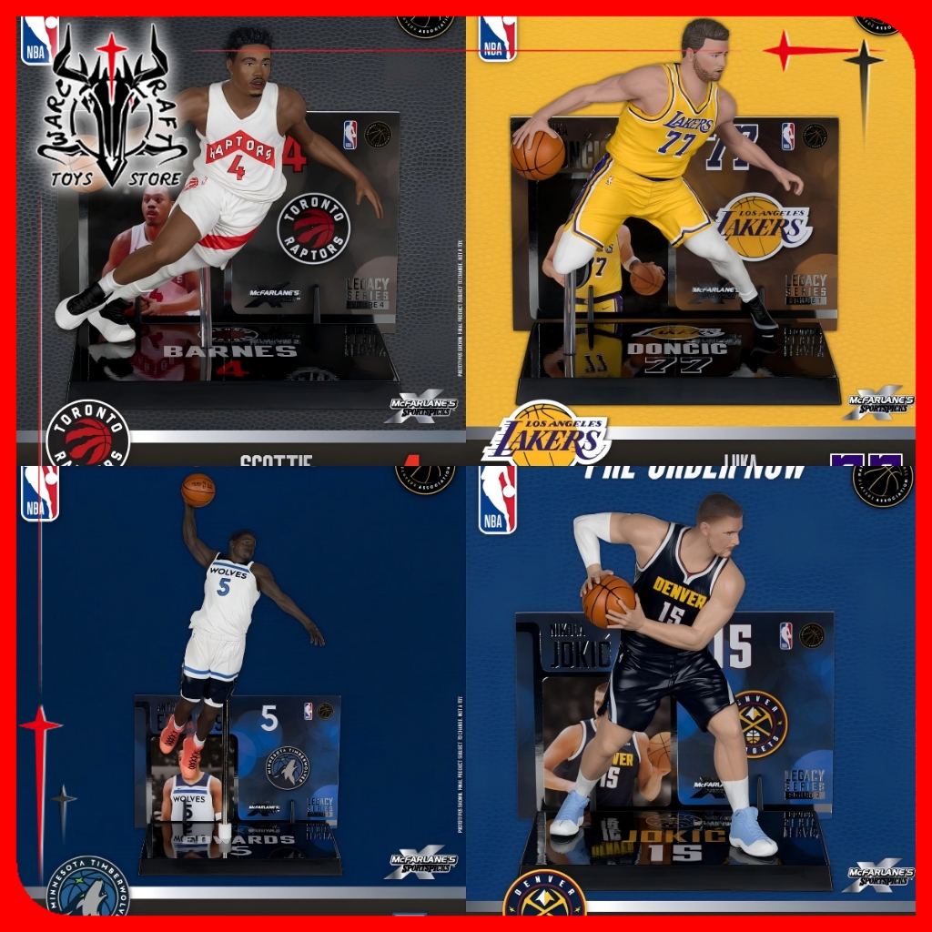 [มีในสต็อก]McFarlane Toys ฟิกเกอร์ POSED ขนาด 7 นิ้ว NBA