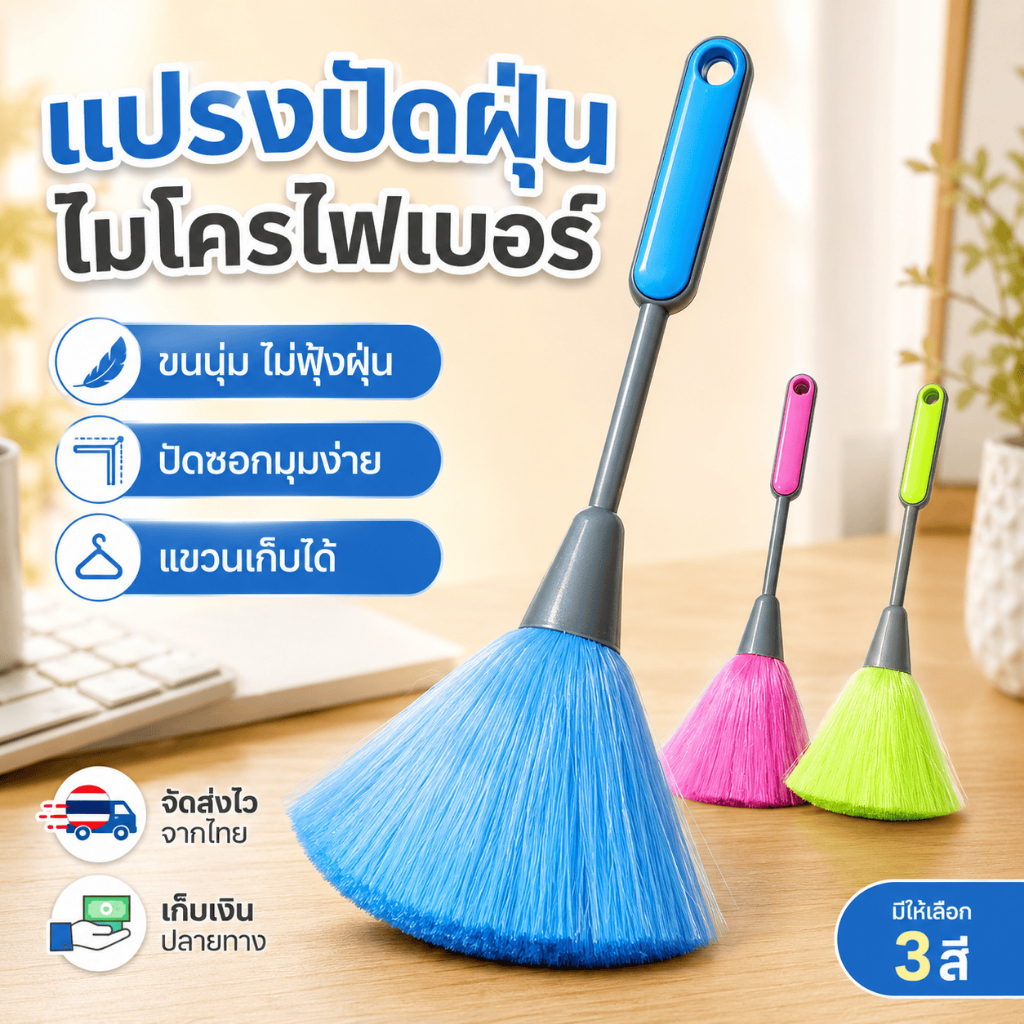 แปรงกําจัดฝุ่นขนาดเล็กแป้นพิมพ์แปรงทําความสะอาดเดสก์ท็อปสามารถทําความสะอาดของสะสมขนแปรงนุ่มไม่ขูดหลายสีตัวเลือก
