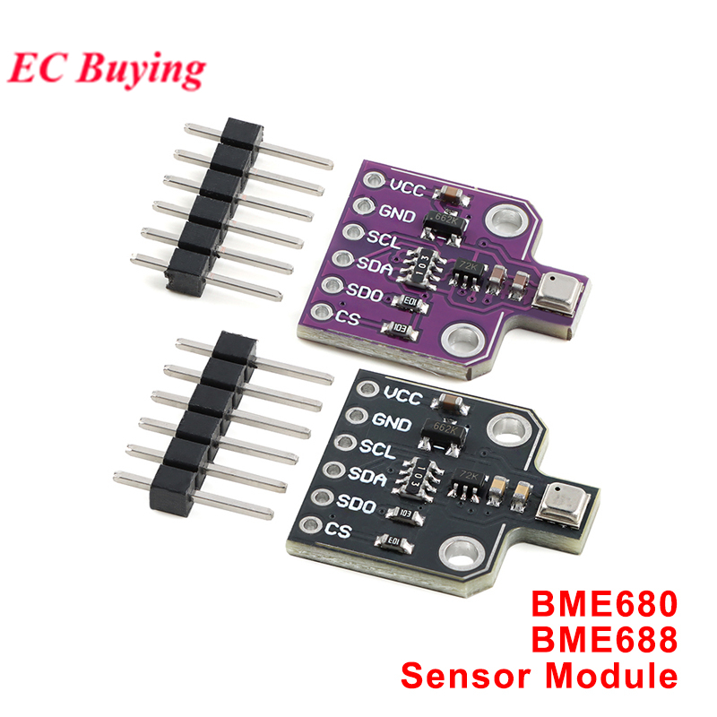 BME680 BME688 อุณหภูมิและความชื้นความดันเซ็นเซอร์ระดับความสูงโมดูลดิจิตอล 4 in 1 MOMS Sensor พร้อมแก