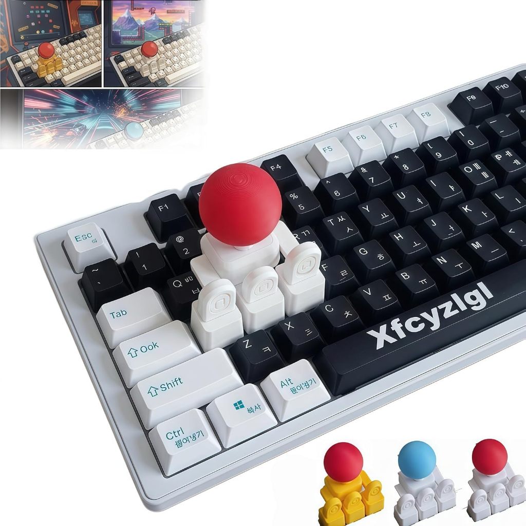 3D พิมพ์คีย์บอร์ดจอยสติ๊ก Keycap WASD Arcade Stick อะแดปเตอร์สําหรับคีย์บอร์ด, 4-Key Linkage Mod Mini Fighting Controller Retro Gaming อุปกรณ์เสริม