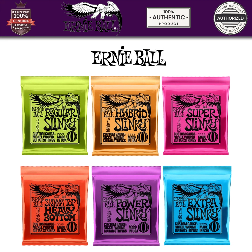 Ernie Ball Nickel Wound สายกีตาร์ไฟฟ้า กันสนิม เลือกเกจ 09-52 / 10-56 / 12-56 MADE IN USA เสียงสมดุล ครบทุกสไตล์