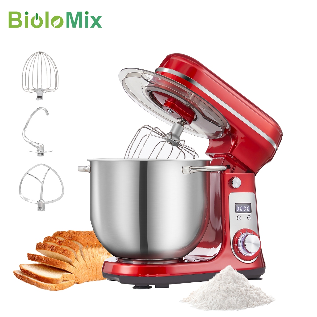 Biolomix 6L Quiet DC ยนต์ ผสมอาหาร ตีไข่ เครื่องปั่นแป้งในครัว