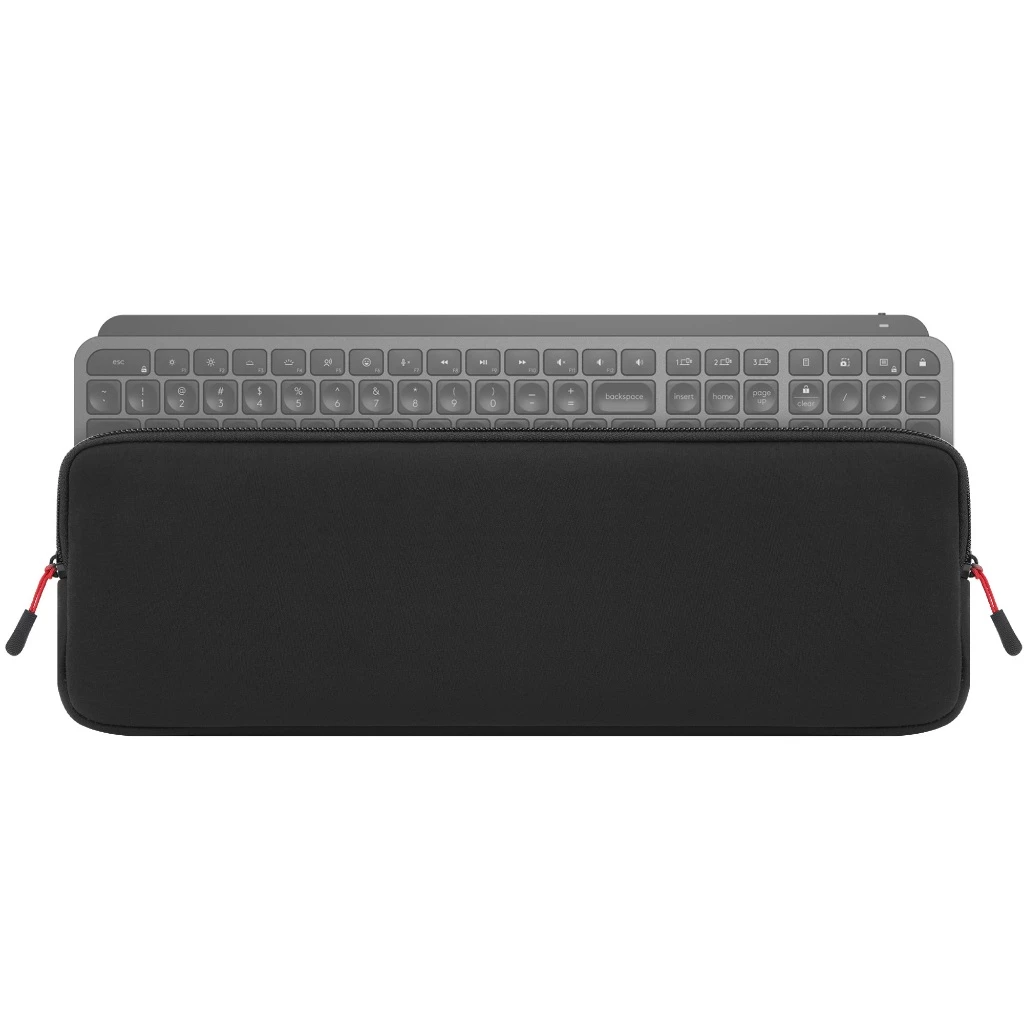 กระเป๋าคีย์บอร์ด Geekria เข้ากันได้กับ MX Keys S/MX Mechanical/MK955, Keychron B6 Pro, Magic Keyboard พร้อมตัวเลข (สีดํา)