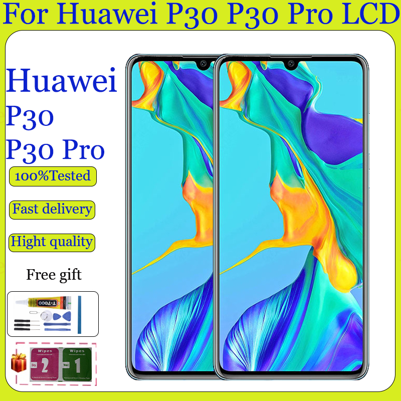Original OLED สําหรับ Huawei P30 P30 Pro จอแสดงผล LCD Touch Screen Digitizer Assembly Replacement