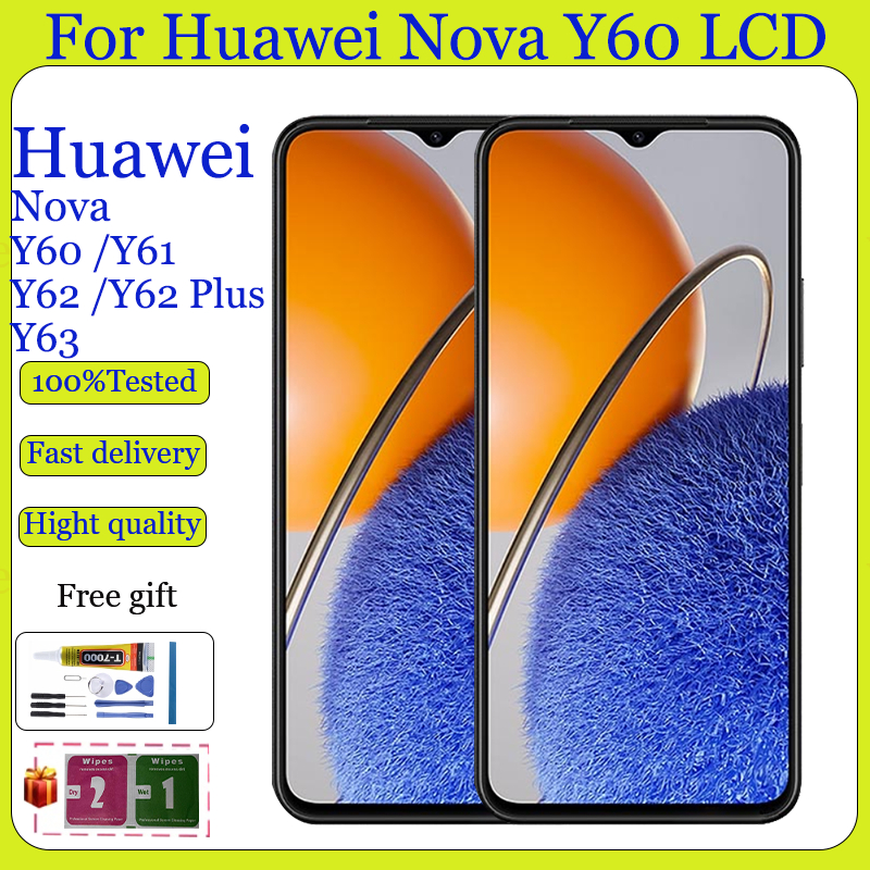 Original สําหรับ Huawei Nova Y60 Nova Y61 Nova Y62 Nova Y62 Plus Nova Y63 จอแสดงผล LCD หน้าจอสัมผัสพ