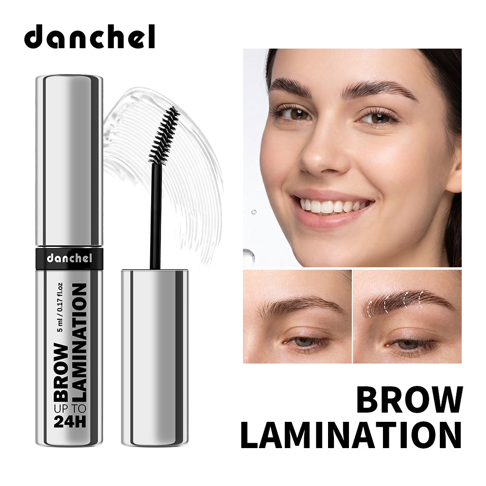 Danchel Brow เคลือบด้าน 24H Hold – เจลสบู่คิ้วใสแว็กซ์สําหรับคิ้วสบู่ปุย, จัดแต่งทรงผมคิ้วกันน้ําติดทนนาน 5ml