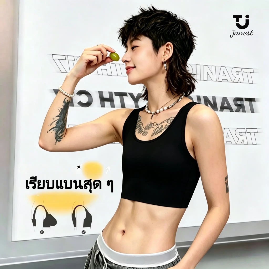 [COD] เสื้อในทอม เสื้อรัดหน้าอก ซ่อนรอย ชาย/หญิง กระชับสัดส่วน ผ้าบาง ยืดหยุ่น S-6XL