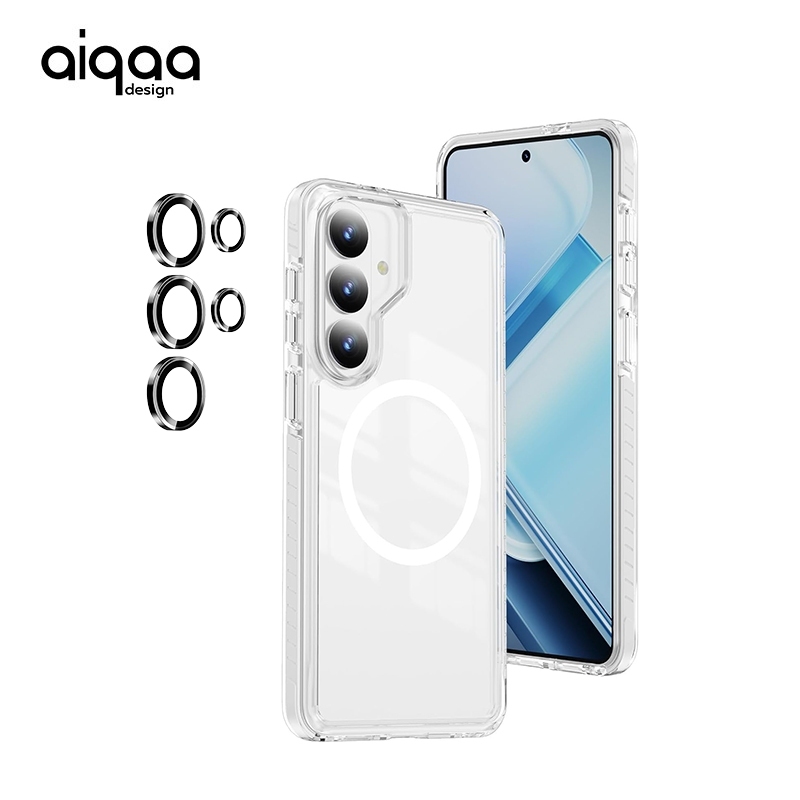 AIQAA สําหรับ Samsung Galaxy Case S26 25 24 23 22 Ultra FE plus . การป้องกันสําหรับงานหนักไร้สายชาร์จน้ําหนักเบากันกระแทกกันลื่นโปร่งใสฝาครอบโทรศัพท์ป้องกัน