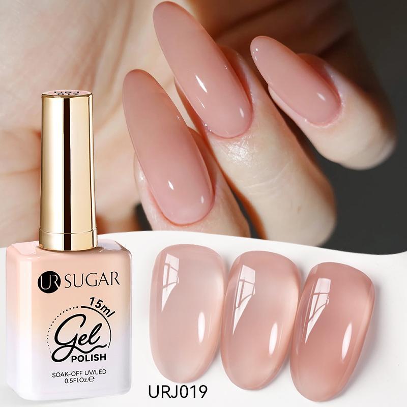 UR SUGAR15ml Jelly Gel Polish Nude Color French Gel Varnish Soak Off UV LED Gel