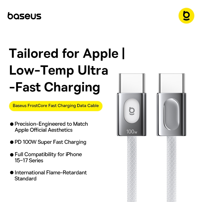 Baseus Ice Core Fast Charge Data Cable USB-C ถึง USB-C 60W