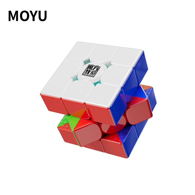 MoYu RS3M V5 SE 3x3x3 รุ่นปรับคู่ Cube ความเร็ว Magic Puzzle Cube ไม่มีสติกเกอร์ MagLev Ball-Core Magic ผ้ารุ่น Professional 33 ปริศนาความเร็ว