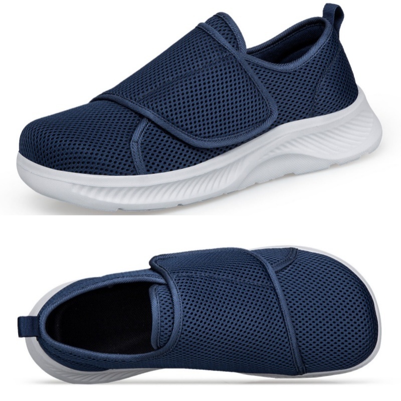 ผู้ชายเบาหวานรองเท้าผู้หญิงกว้าง Toe Feet Swollen เดินรองเท้า Hallux valgus ปรับนุ่มสบายรองเท้าผู้ชายขนาด 38-46