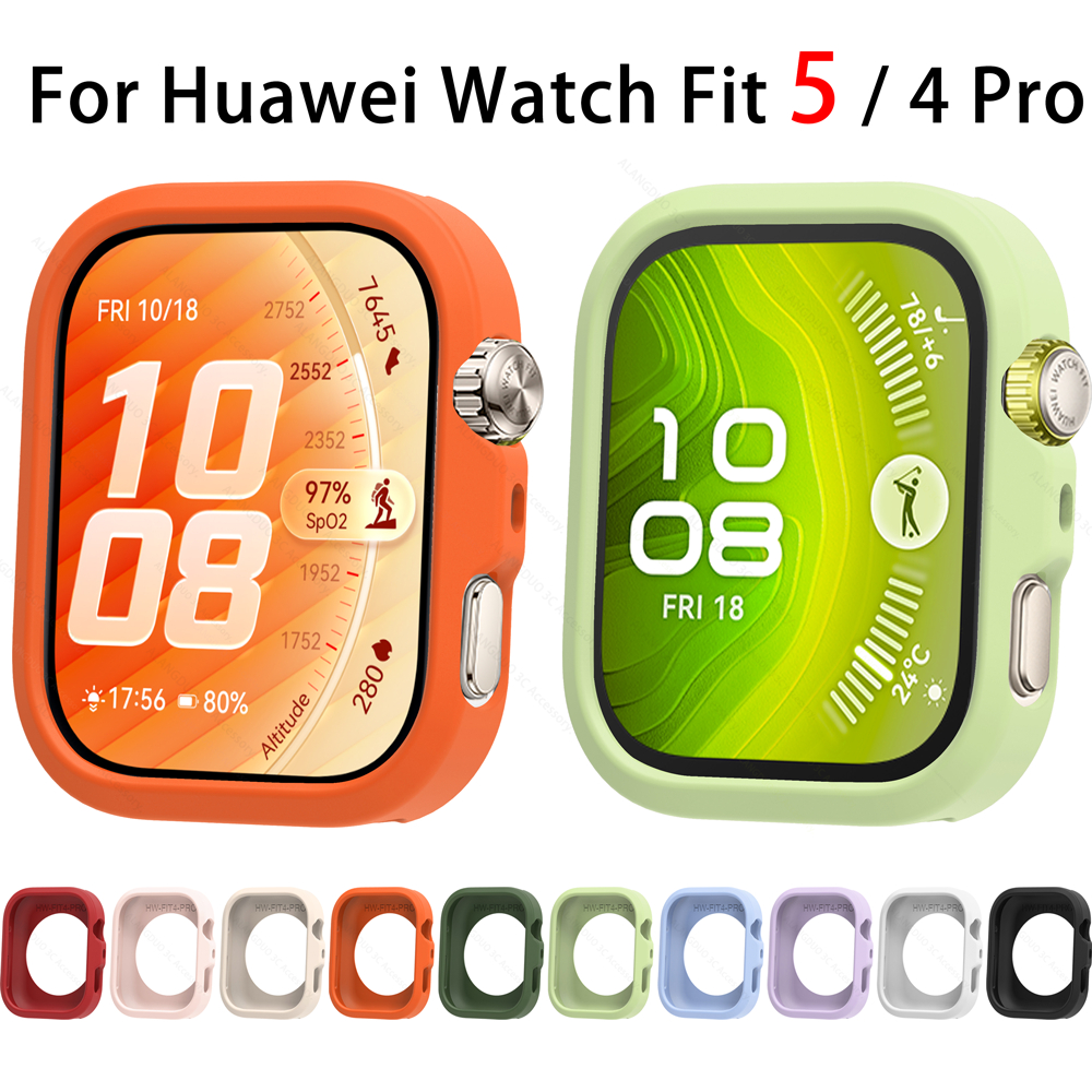 Huawei Watch Fit 5 4 Pro เคสซิลิโคน Hollow Screen Protector ปลอกอ่อนสําหรับ Huawei Smart Watch Fit 5 Pro