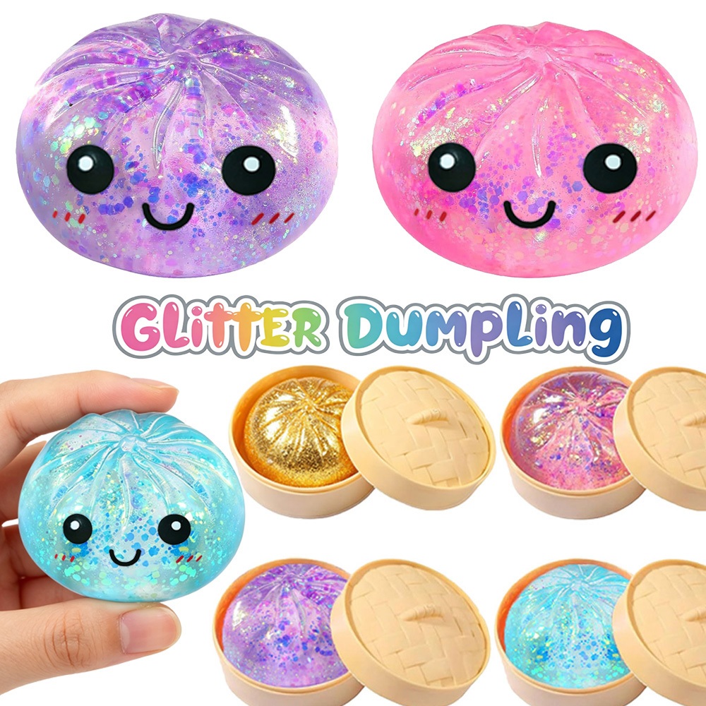 Maltose Glitter Dumpling Squishy Decompression Sensory ของเล่นสําหรับเด็กของขวัญของเล่น