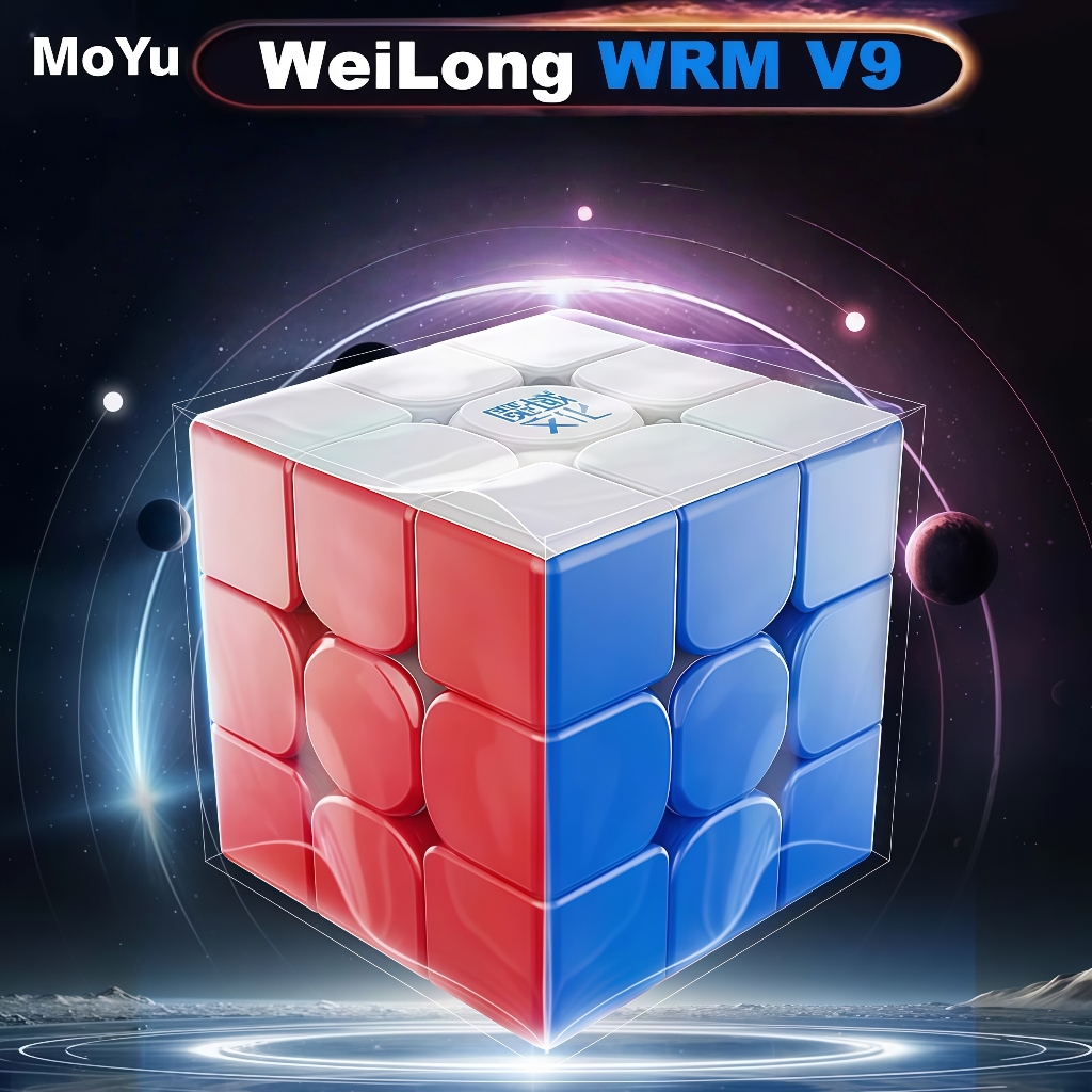 MOYU WEILONG WRM V9 3x3 Maglev Ball Core 20 Magnetic Magic Cube UV ความเครียดบรรเทาของเล่น 3x3 Professional 100 อนุภาคแม่เหล็ก 33 ความเร็วปริศนา
