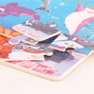 จิ๊กซอว์ไม้ 30 ชิ้น 1 แผ่น ของเล่นเสริมพัฒนาการสำหรับเด็ก ของเล่นเสริมพัฒนาการ ขอเล่นเด็ก