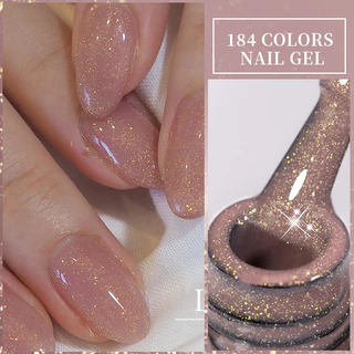 LILYCUTE 7ml Glitter เล็บเจลเลื่อมเจลกึ่งถาวร UV เจล Polish Soak Off UV LED เล็บเจลเคลือบเงาสําหรับเล็บอุปกรณ์
