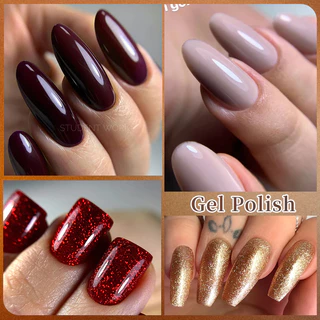 LILYCUTE 7ml Glitter เล็บเจลเลื่อมเจลกึ่งถาวร UV เจล Polish Soak Off UV LED เล็บเจลเคลือบเงาสําหรับเล็บอุปกรณ์