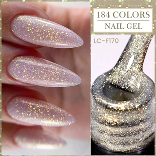 LILYCUTE 7ml Glitter เล็บเจลเลื่อมเจลกึ่งถาวร UV เจล Polish Soak Off UV LED เล็บเจลเคลือบเงาสําหรับเล็บอุปกรณ์