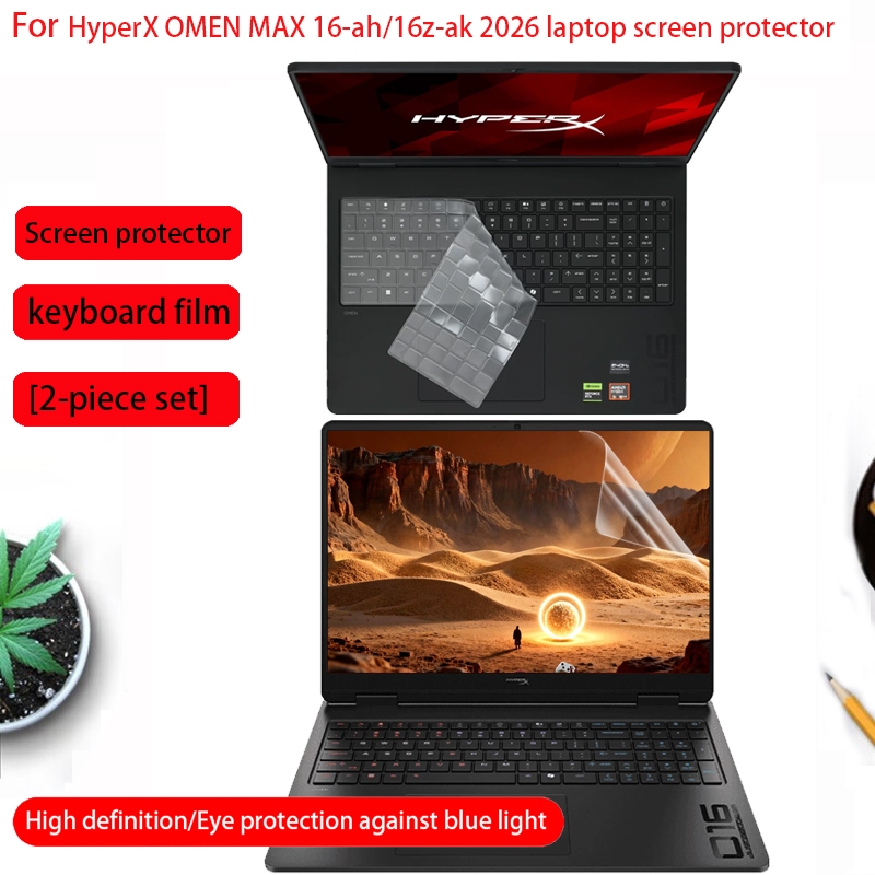 เหมาะสําหรับ 2026 HP HyperX OMEN MAX 16-ah ป้องกันหน้าจอ Shadow Fairy Max16-ak แป้นพิมพ์คอมพิวเตอร์ฟ