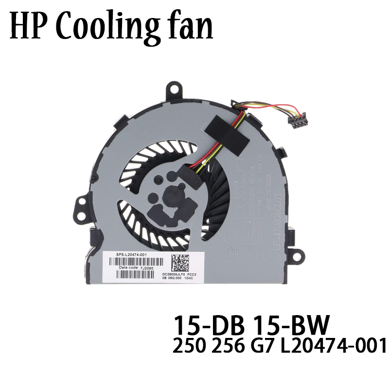 สําหรับ HP 15-DB 15-BW DX 250 256 G7 L20474-001 L20474-001 CPU พัดลมระบายความร้อน