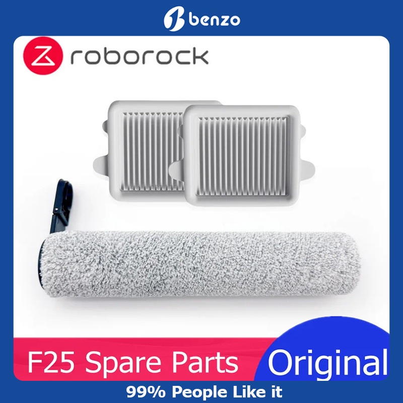 สําหรับ Roborock F25 Series Roller แปรงล้างทําความสะอาดได้ HEPA Filter สําหรับ F25/ F25 ACE/ F25 RT เปียกและแห้งเครื่องดูดฝุ่นอุปกรณ์เสริม
