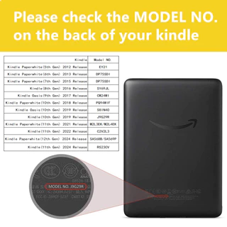 เคส TPU นิ่ม แบบใส น้ําหนักเบา ปิดด้านหลัง สําหรับ Kindle Paperwhite 12 11 7 6 5th Oasis 9 10th Voyage