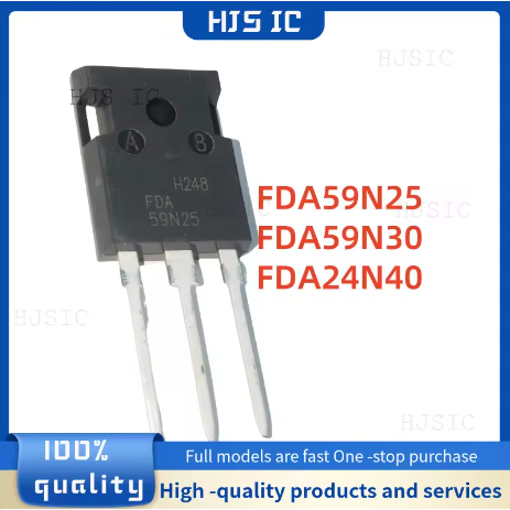 5PCS 100% คุณภาพ FDA59N25 59N25 FDA59N30 59N30 FDA24N40F 24N40 TO-3P ทรานซิสเตอร์ภาคสนามกําลังสูงอิเ