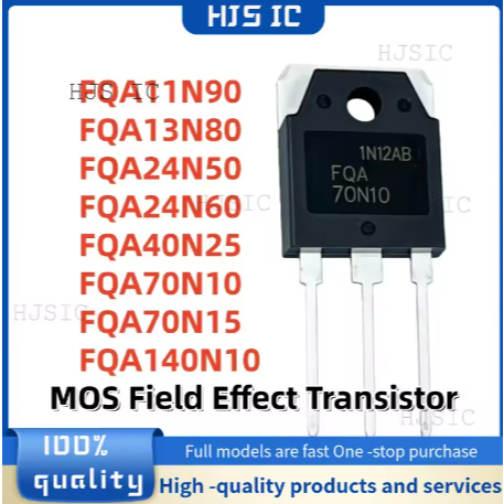 5PCS 100% ใหม่ FQA11N90 FQA13N80 FQA24N50 FQA24N60 FQA40N25 FQA70N15 FQA140N10 FQA ถึง-3P ทรานซิสเตอ