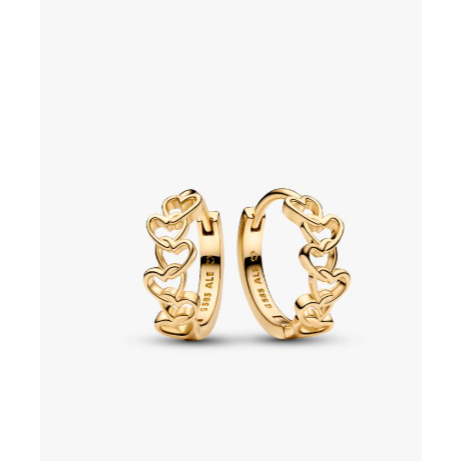 2026 NewS925 Golden Age Heart-to-Heart Hoop ต่างหู / ต่างหูผู้หญิงที่ทันสมัยและเรียบง่าย