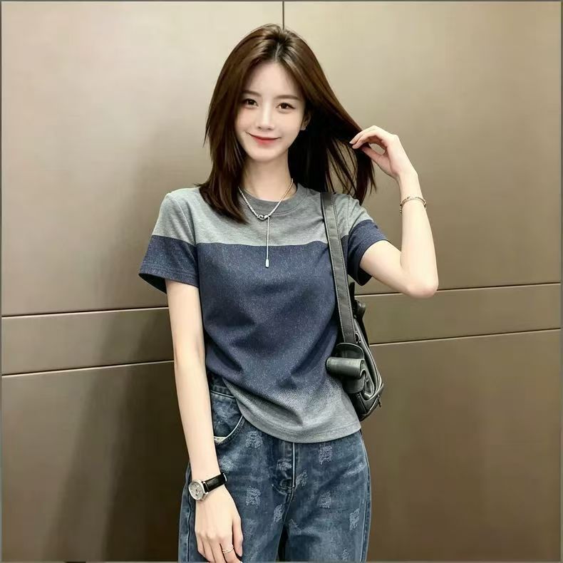 เสื้อยืดแขนสั้นแฟชั่นใหม่และอเนกประสงค์