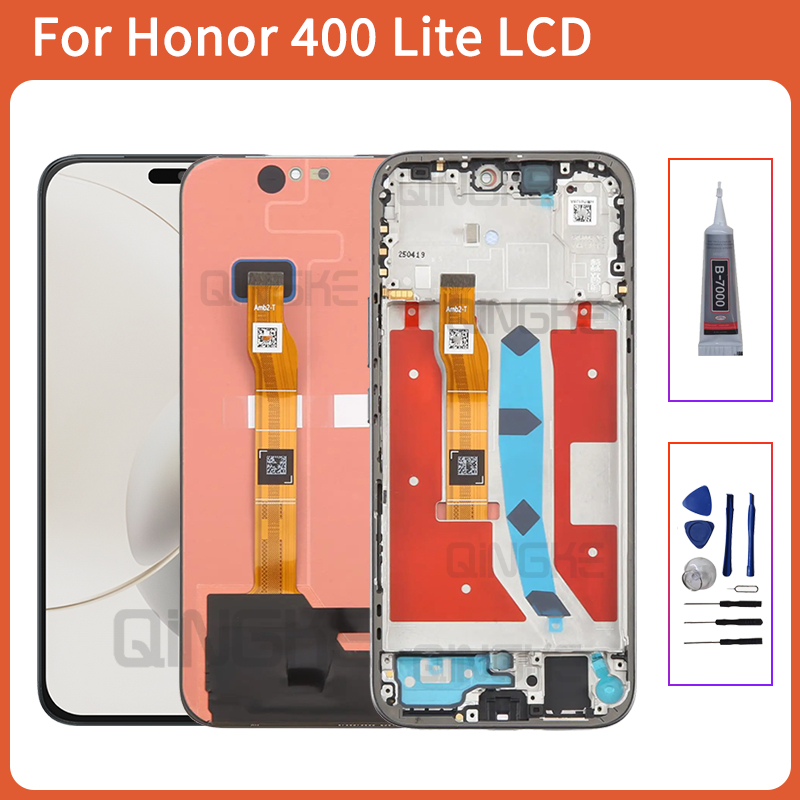 สําหรับ Honor 400 Lite LCD ABR-NX1 ใหม่ AMOLED จอแสดงผล Touch Digitizer สําหรับ Honor 400 LITE LCD ABR-N31C1 กรอบ