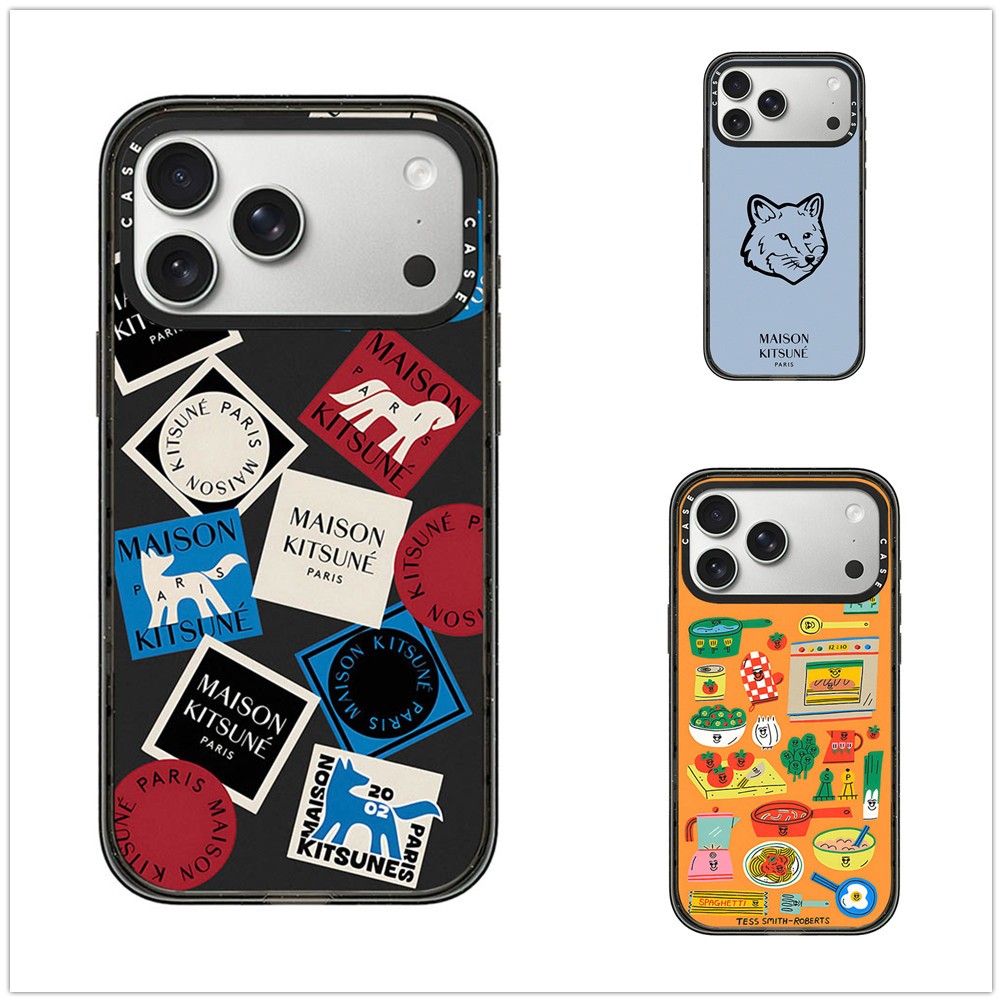 สําหรับ iPhone 17 16 15 14 13 Pro Max Plus Fox Head Picnic อะคริลิค Hard PC ฝาหลังกรณี