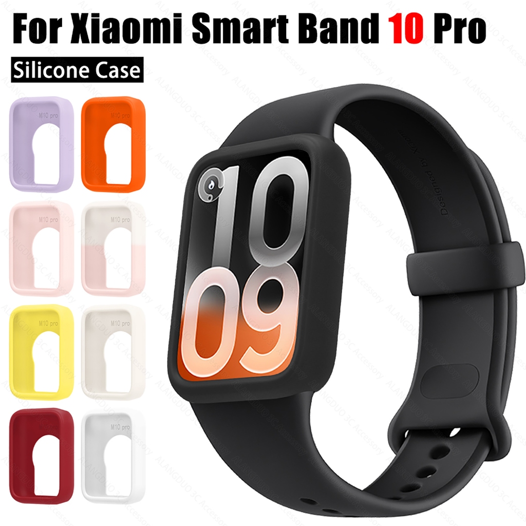Xiaomi Smart Band 10 Pro เคสซิลิโคน Candy Soft Protector ฝาครอบกรอบกันชนสําหรับ Xiaomi Mi Band 10 Pro 10Pro อุปกรณ์เสริม