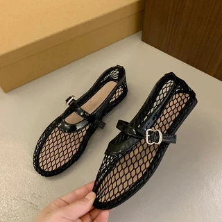 รองเท้าแมรี่เจนตาข่าย ใส่สบาย ระบายอากาศได้ดี ไซส์35-41(มีสต๊อกพร้อมส่ง)