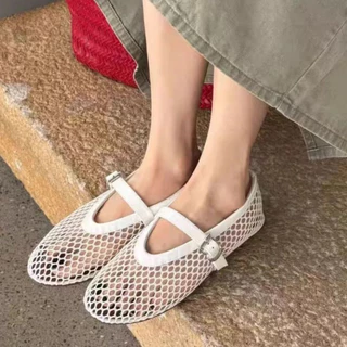 รองเท้าแมรี่เจนตาข่าย ใส่สบาย ระบายอากาศได้ดี ไซส์35-41(มีสต๊อกพร้อมส่ง)