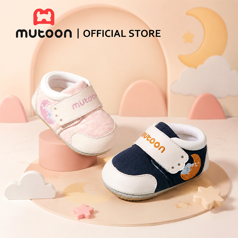 【Mutoon】พร้อมส่งรองเท้าหัดเดินเด็ก รองเท้าเด็กเล็ก พื้นนุ่มกันลื่น ลายการ์ตูนน่ารัก