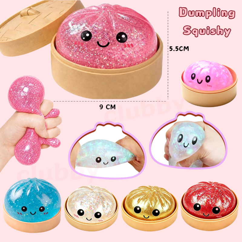 ของเล่นคลายเครียด Dumpling Squishy Soft Squeeze Ball ของเล่นกดซาลาเปา ของขวัญคลายเครียด