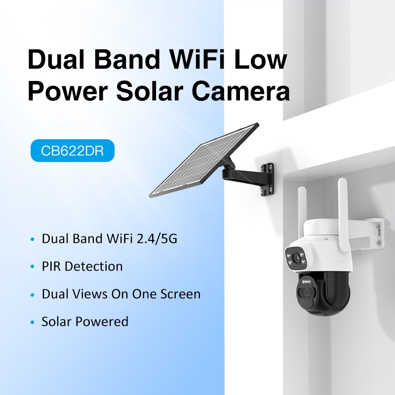 Vstarcam กล้องวงจรปิด CB622DR WiFi/4G ไฟพลังงานแสงอาทิตย์กันน้ํากลางแจ้ง