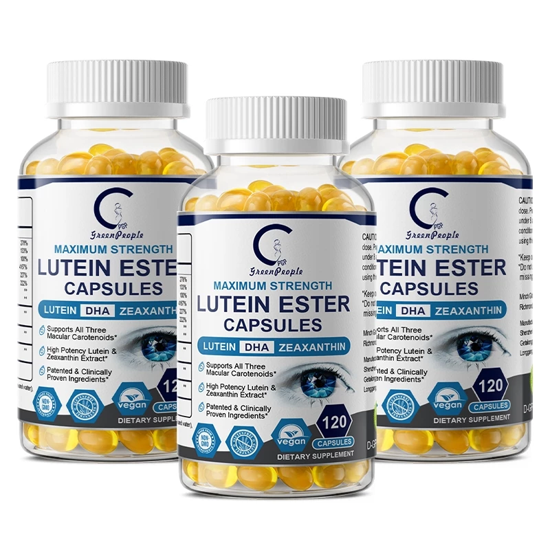 GPGP Ester Luteins 120Caps,Vitamin C, DHA,Vitamin E ,Foulate ,Vitamin B12, Zinc ,Bilberry ,Lutein ,Zeaxanthin, BioPerine,Maperine,Precular,Precular,Precular